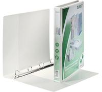 LEITZ Classeur à anneaux de présentation, A4 grande largeur, blanc, 4 anneaux en D