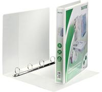 LEITZ Classeur à anneaux de présentation A4 extra large blanc 4 anneaux D Largeur du dos : 44 mm