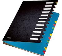 Leitz 59120095 Trieur Carton 12 onglets colorés Noir (Import Allemagne)