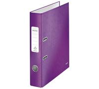 Leitz Classeur à levier A4 WOW – Carton pelliculé, Dos 50 mm, mécanisme 180°, 350 feuilles, Violet