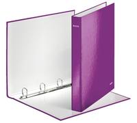LEITZ Classeur à anneaux WOW DIN A4 carton dur rose