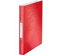 LEITZ Classeur à anneaux WOW DIN A4 PP rouge 2 anneaux