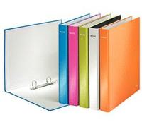 Leitz Classeur A Anneaux Wow, Format A4, Carton Solide,
