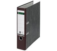 Leitz Classeur à levier 180°, A4, en carton, dos marron de 8, réf. 10805075 | Mécanisme de précision breveté à 180° pour un classement plus facile et plus rapide; pour le bureau, l’école ou la maison.