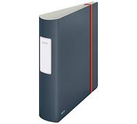 Leitz Classeur à levier Cosy 10380089 – 180° active, 500 feuilles, Dos 82 mm, A4, Gris