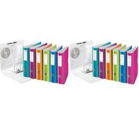 LEITZ Classeur à levier Active 180° WOW dos de 75 mm 1 Unité Assorti aléatoire (Lot de 2)