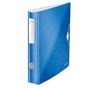 Leitz Classeur 1107 Active WOW DIN A4 Largeur de dos: 65 mm bleu métal 2 étriers 1107-00-36