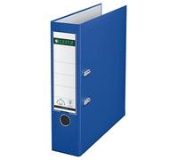 Leitz Classeur à Levier, Couverture Plastique, A4, Dos 8,0cm, Bleu Foncé, Mécanisme 180°, 10105068