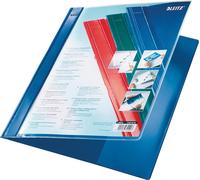 LEITZ Classeur à levier Exquisit avec pochette de présentation DIN A4 extra large bleu