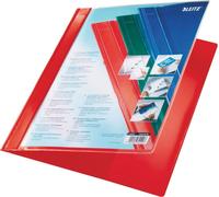 LEITZ Classeur à levier Exquisit avec pochette de présentation DIN A4 extra-large rouge