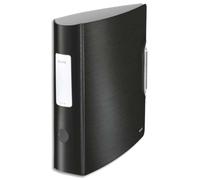 LEITZ Classeur à levier Style Active 180°, A4, 7,5 cm, PP, noir