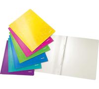 LEITZ Classeur à levier WOW DIN A4 carton couleurs assorties 6 pièces