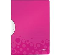 LEITZ Classeur à pince WOW ColorClip, DIN A4, PP, rose métallique