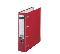 LEITZ Classeur double en plastique pour extraits de compte DIN A4 pour 2 x A5 paysage 75 mm rouge