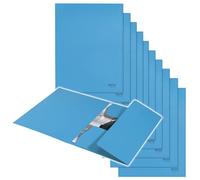 Leitz Classeur en carton 3 rabats A4 recycle 100% bleu 39060035 | Rabat intérieur et bande élastique, 250 feuilles A4, idéal pour le bureau, l’école ou la maison.