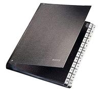Leitz Classeur-Trieur, Onglets A-Z, 24 Compartiments, A4, Noir, 58250095