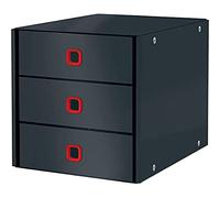 Leitz Click et Store - Boîte de Rangement A4 en Carton à 3 Tiroirs pour Documents, Maison / Bureau, Gamme Cosy, Gris, 53680089