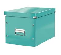 Cube de rangement en Carton avec couvercle Grand Format L - Menthe