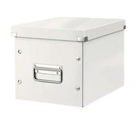 Boîte de rangement Cube en Carton Solide Taille Moyenne - Blanc