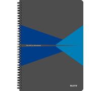 LEITZ Collegeblock "Office" DIN A5 quadrillé 90 feuilles bleu