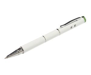 Leitz Complete 4 In 1 - Stylet / Lampe Torche / Stylo À Bille / Pointeur Laser - Blanc