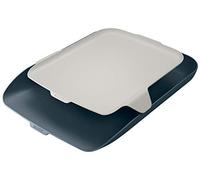 Leitz Corbeille à Courrier A4 avec Organiseur de Bureau, Cosy, Gris, 52590089