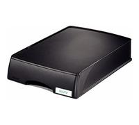 LEITZ 52100095 - Corbeille à courrier A4 Plus avec tiroir, noire