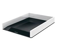 Leitz Corbeille à courrier WOW A4 Blanc/Noir 53611095