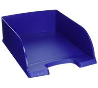 Leitz Corbeille à Courrier A4, Jumbo, Bleu, Plus, 52330035 Hauteur 103 mm