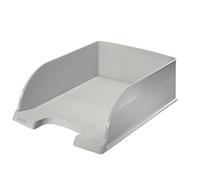 Leitz Corbeille à Courrier A4, Jumbo, Gris, Plus, 52330085