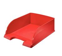 Leitz Corbeille à Courrier A4, Jumbo, Rouge, Plus, 52330025