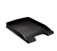 Leitz Corbeille à Courrier A4, Slim, Noir, Plus, 52370095