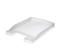 Leitz Corbeille à Courrier A4, Slim, Transparent, Plus, 52370003