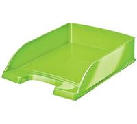 Leitz Corbeille à courrier Plus WOW A4, polystyrène, vert/noir