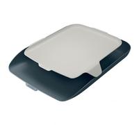 LEITZ Corbeille à courrier Cosy avec organiseur DIN A4 gris
