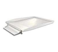LEITZ Corbeille à courrier + plumier STYLE en ABS et ZINC. Coloris Blanc