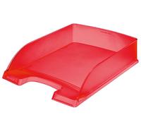 LEITZ Corbeille à courrier Plus rouge-transparent