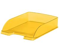 Leitz Corbeille à courrier Standard Plus A4 en polystyrène givré Jaune