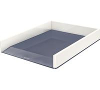 LEITZ Corbeille à courrier WOW Duo Colour A4 polystyrène blanc