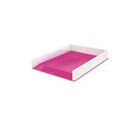 leitz leitz corbeille à courrier wow duo colour, a4, rose noir Noir G