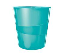 Poubelle à Papier Design en plastique solide 15 litres - Menthe