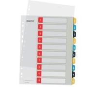 Leitz Intercalaires imprimables Cosy 1-10 robustes - Polypropylène 300 µm - Multicolore