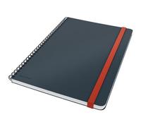 Leitz Cosy B5 carnet à spirales, ligné, couverture souple, 100 feuilles, gris velours