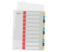 Leitz Cosy Series 12470000 Lot de 15 intercalaires inscriptibles pour PC Multicolore Format A4 1-10