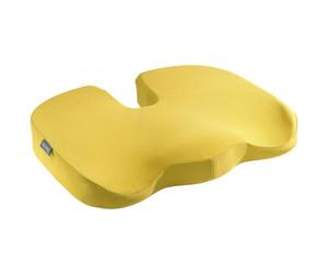 Leitz - Coussin d'Assise Rembourré pour Siège de Bureau, Réduit le Mal de Dos / les Douleurs Cervicales, Housse en Tissu & Intérieur en Mousse, Gamme Ergo Cosy, Jaune, 52840019