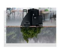 Leitz Pochettes A3 – Lot de 25 – Bande perforée, surface mate gaufrée, 100 microns, transparent