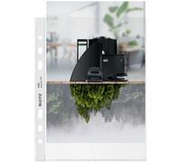 Leitz Pochettes perforées Recycle A5 transparentes polypropylène 100 µm recyclable – Paquet de 25