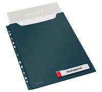 Leitz Pochette perforée A4 Cosy – Lot de 3 – Grande capacité 150 feuilles – Gris