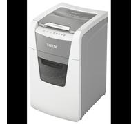 Leitz Destructeur 80130000 Coupe Croisée 4x30mm P-4, 8 Feuilles, Panier 44L, Fente 22cm, Destruction Agrafes/Trombones, 430x505x690mm Gris/Blanc