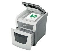 Destructeur de documents Leitz IQ Autofeed Small Office 50 P4 6 feuille(s) destruction par particules 4 x 28 mm P-4 20 l Détrui